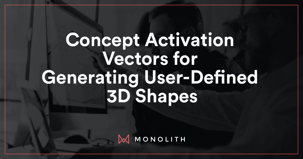 Concept Activation Vectors for Generating User-Defined 3D Shapes