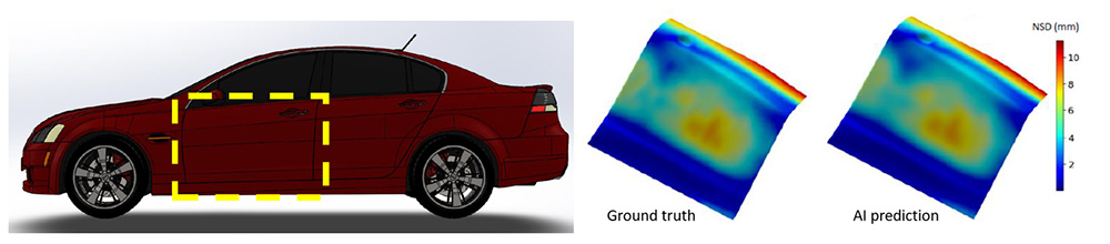 Door panel was the component selected to create one of the data sets by ICL